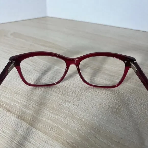 Jimmy Choo JC 98 8ZW Eyeglasses Red Snakeskin Frames 53-15-140 - Picture 7 of 13